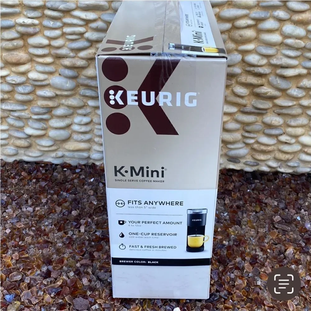 NIB New Black Keurig K-Mini Single-Serve K-Cup Pod Coffee Maker. Compact Kitchen